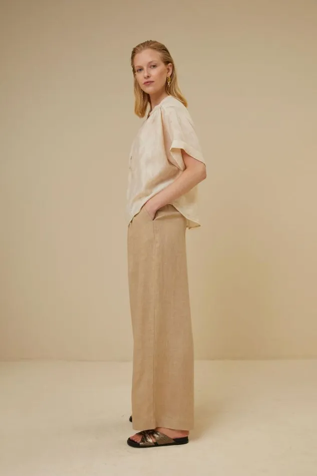 ByBar Blouses Vrouwelijk Axel Geo Blouse Chalk
