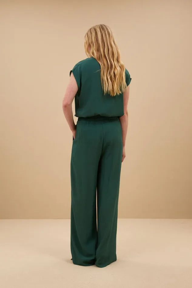 ByBar Blouses Vrouwelijk Kiek Viscose Top Deep Green ByBar Blouses Vrouwelijk Kiek Viscose Top Deep Green