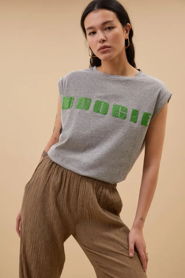 ByBar Broeken Vrouwelijk Amie Lurex Pants Gold
