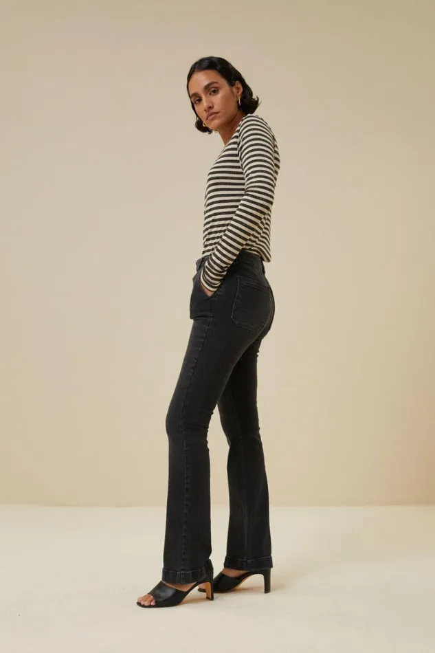 ByBar Broeken Vrouwelijk Leila Lb Pant Jet Black ByBar Broeken Vrouwelijk Leila Lb Pant Jet Black
