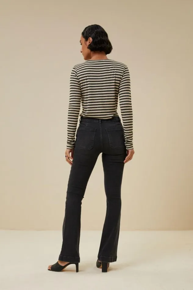 ByBar Broeken Vrouwelijk Leila Lb Pant Jet Black ByBar Broeken Vrouwelijk Leila Lb Pant Jet Black