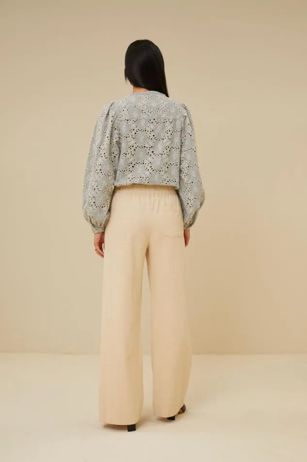 ByBar Broeken Vrouwelijk Mees Twill Pant Grain ByBar Broeken Vrouwelijk Mees Twill Pant Grain