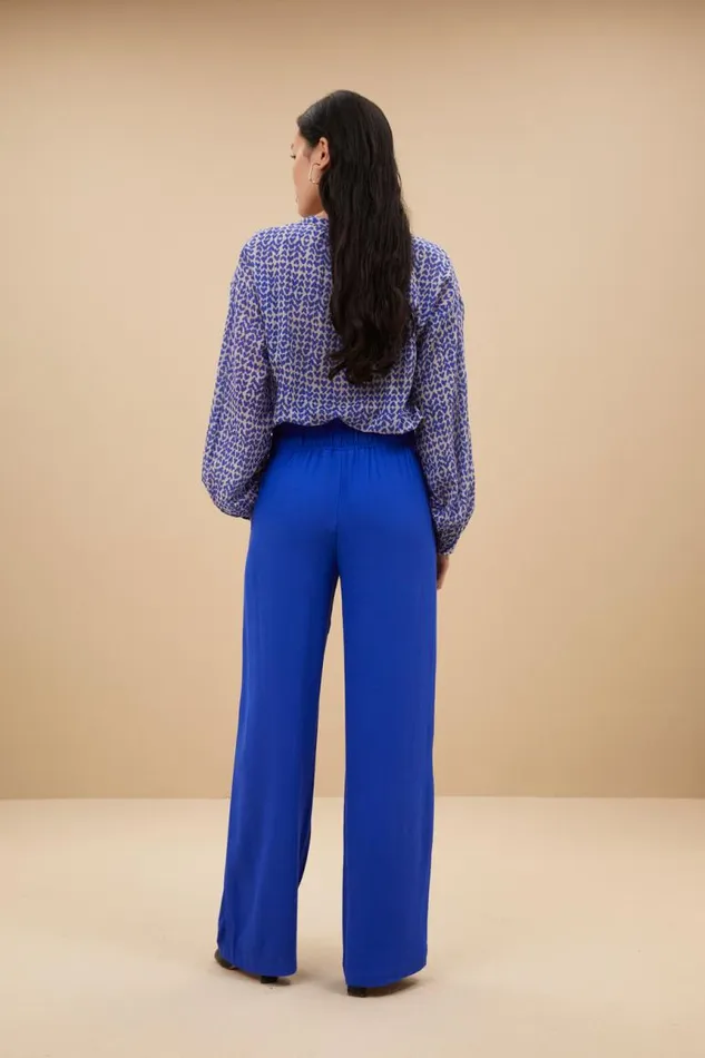 ByBar Broeken Vrouwelijk Robyn Viscose Pant Galaxy Blue ByBar Broeken Vrouwelijk Robyn Viscose Pant Galaxy Blue