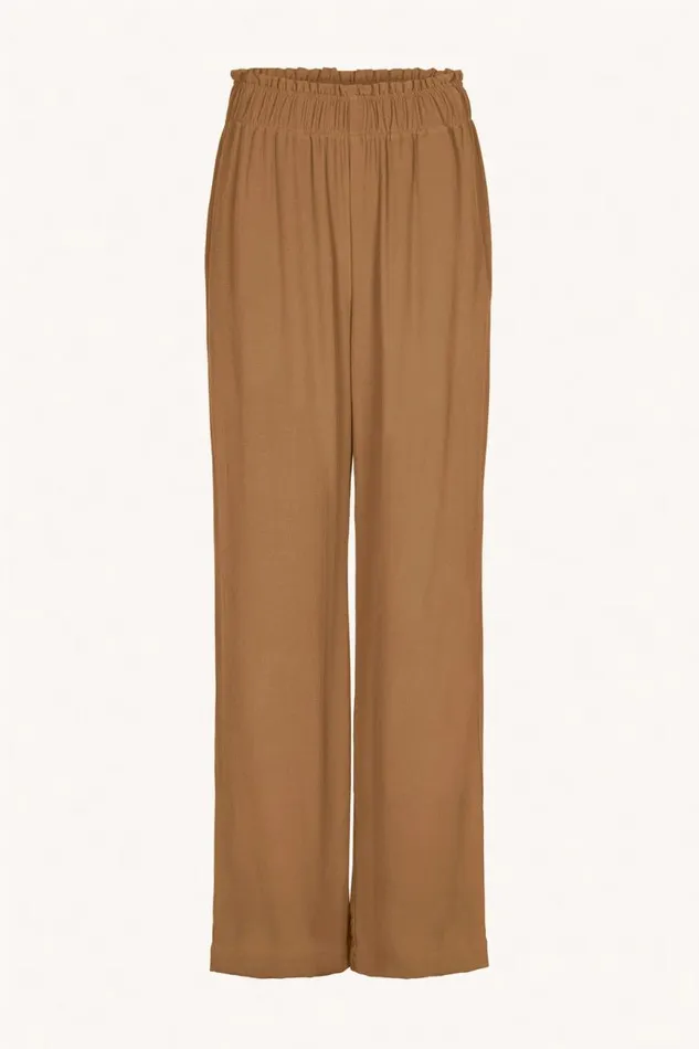 ByBar Broeken Vrouwelijk Robyn Viscose Pant Khaki ByBar Broeken Vrouwelijk Robyn Viscose Pant Khaki