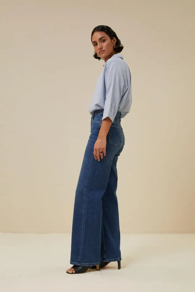 ByBar Jeans Vrouwelijk Lina Pant Denim ByBar Jeans Vrouwelijk Lina Pant Denim