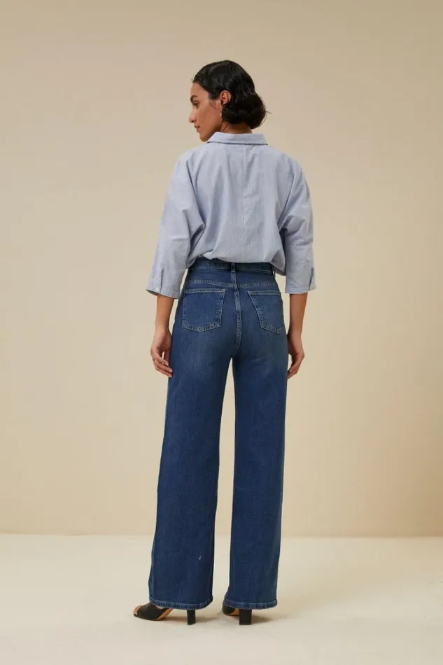 ByBar Jeans Vrouwelijk Lina Pant Denim ByBar Jeans Vrouwelijk Lina Pant Denim