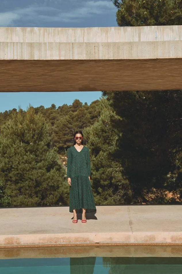 ByBar Jurken Vrouwelijk Hayley Spotted Dress Spotted Print
