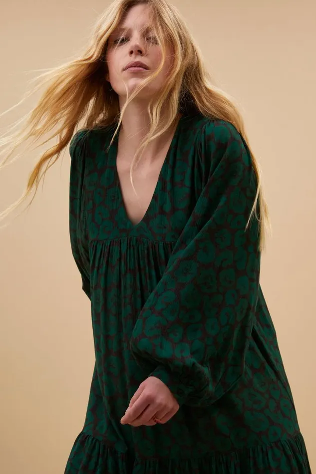 ByBar Jurken Vrouwelijk Hayley Spotted Dress Spotted Print