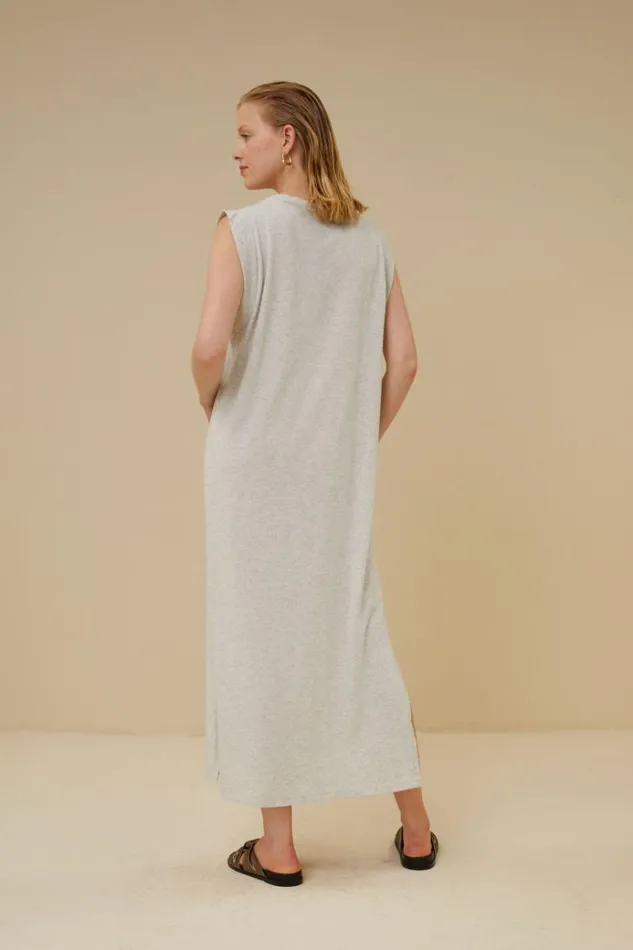 ByBar Jurken Vrouwelijk Lau Heavy Flame Dress Grey Melee