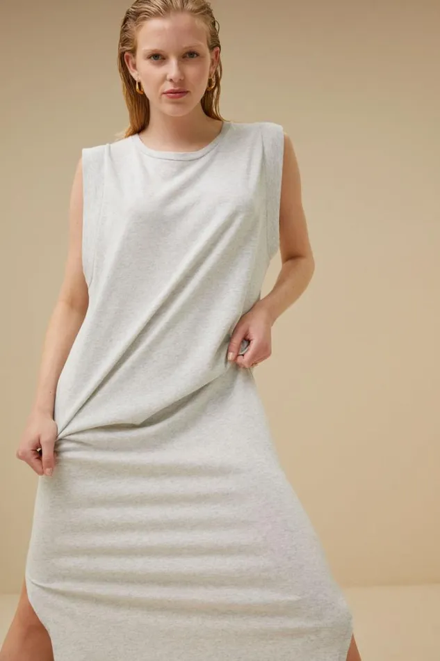 ByBar Jurken Vrouwelijk Lau Heavy Flame Dress Grey Melee