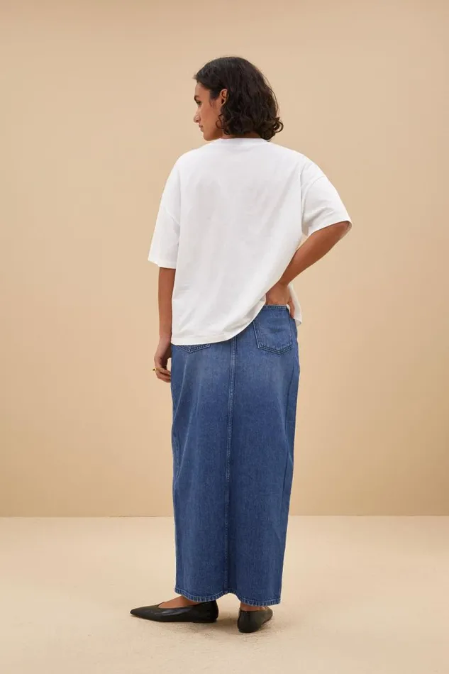 ByBar Rokken Vrouwelijk Sis Denim Skirt Denim ByBar Rokken Vrouwelijk Sis Denim Skirt Denim