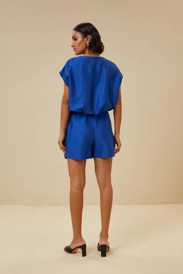 ByBar Shorts Vrouwelijk Judy Gloss Short Kingsblue ByBar Shorts Vrouwelijk Judy Gloss Short Kingsblue