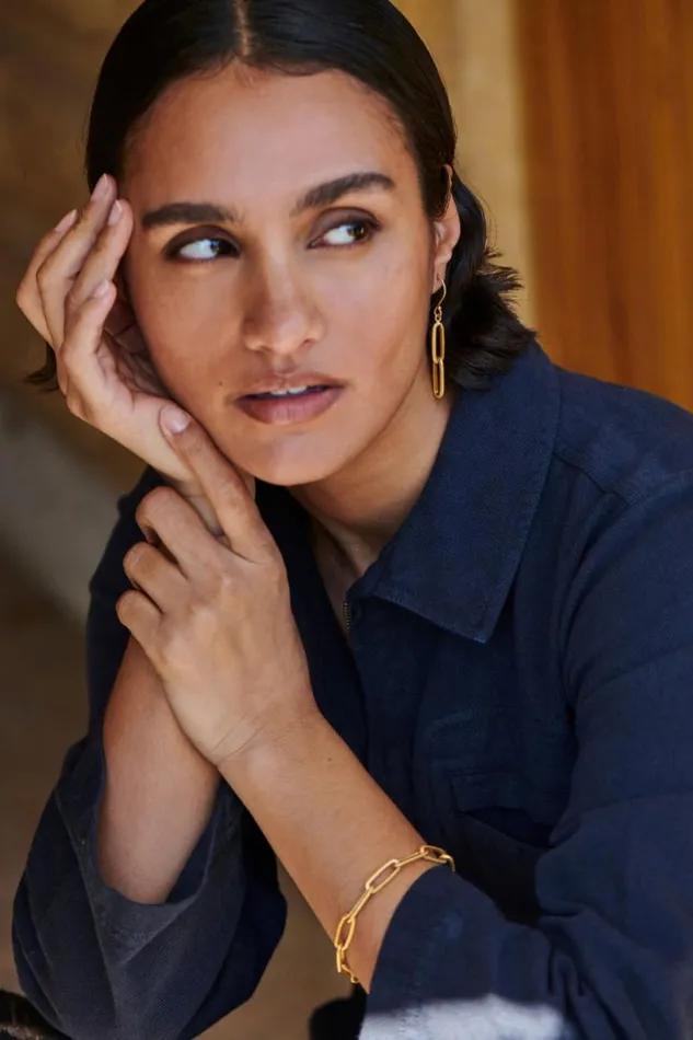 ByBar Sieraden Vrouwelijk Chain Earring Gold