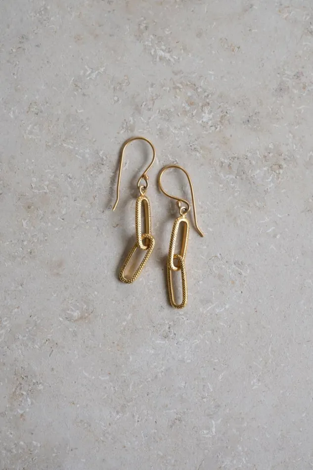 ByBar Sieraden Vrouwelijk Chain Earring Gold ByBar Sieraden Vrouwelijk Chain Earring Gold