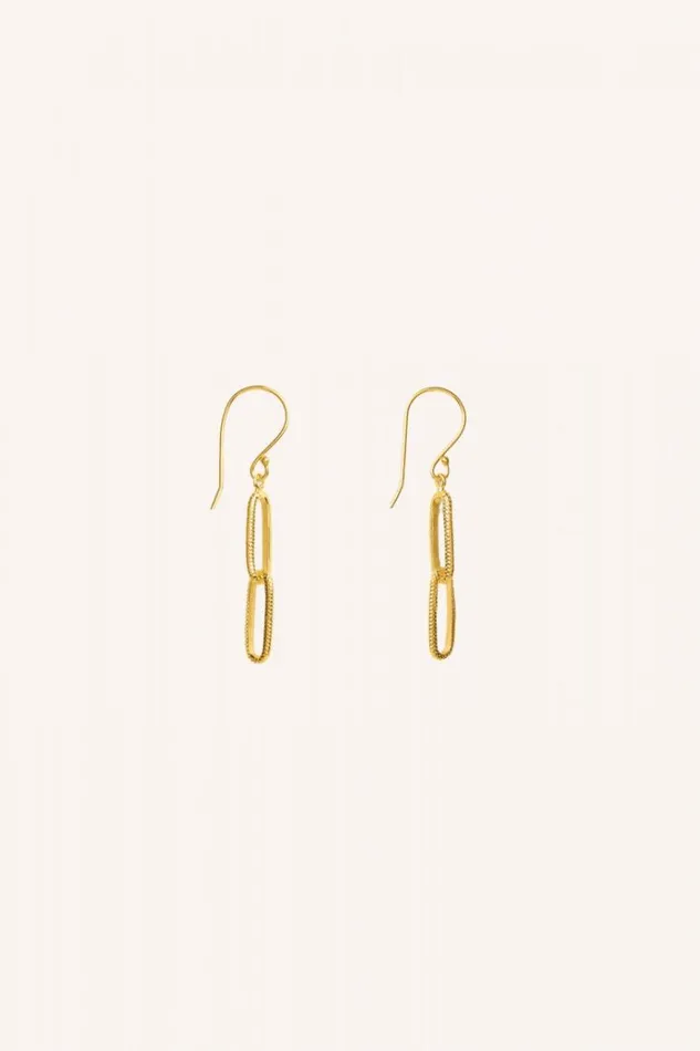 ByBar Sieraden Vrouwelijk Chain Earring Gold ByBar Sieraden Vrouwelijk Chain Earring Gold