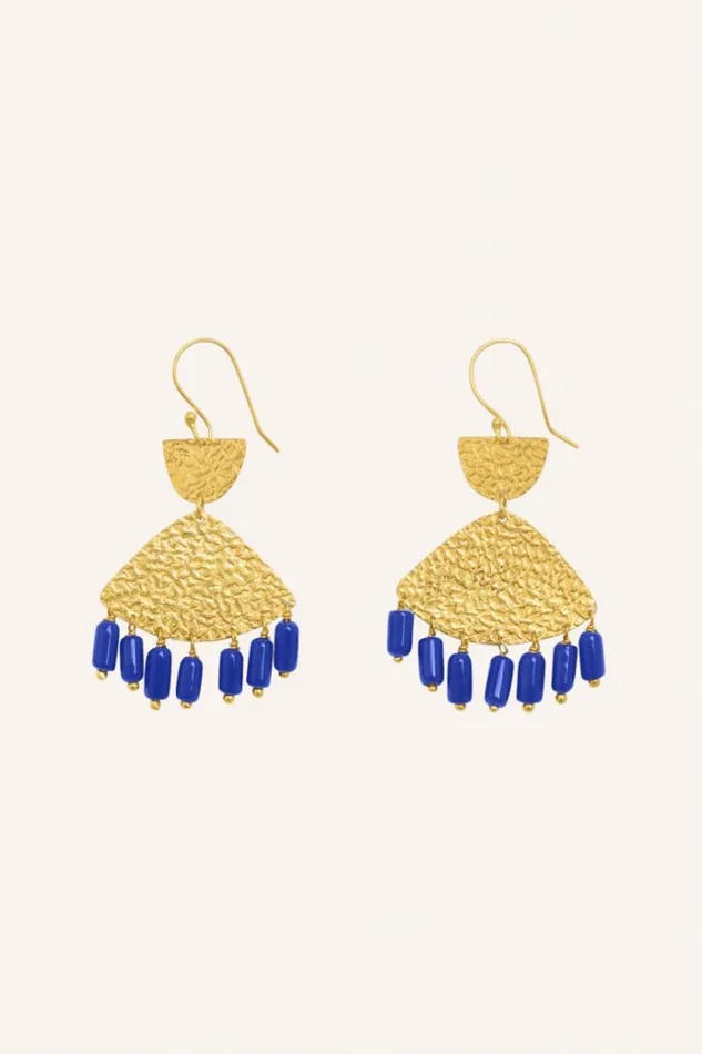 ByBar Sieraden Vrouwelijk Ravi Earring Kingsblue ByBar Sieraden Vrouwelijk Ravi Earring Kingsblue
