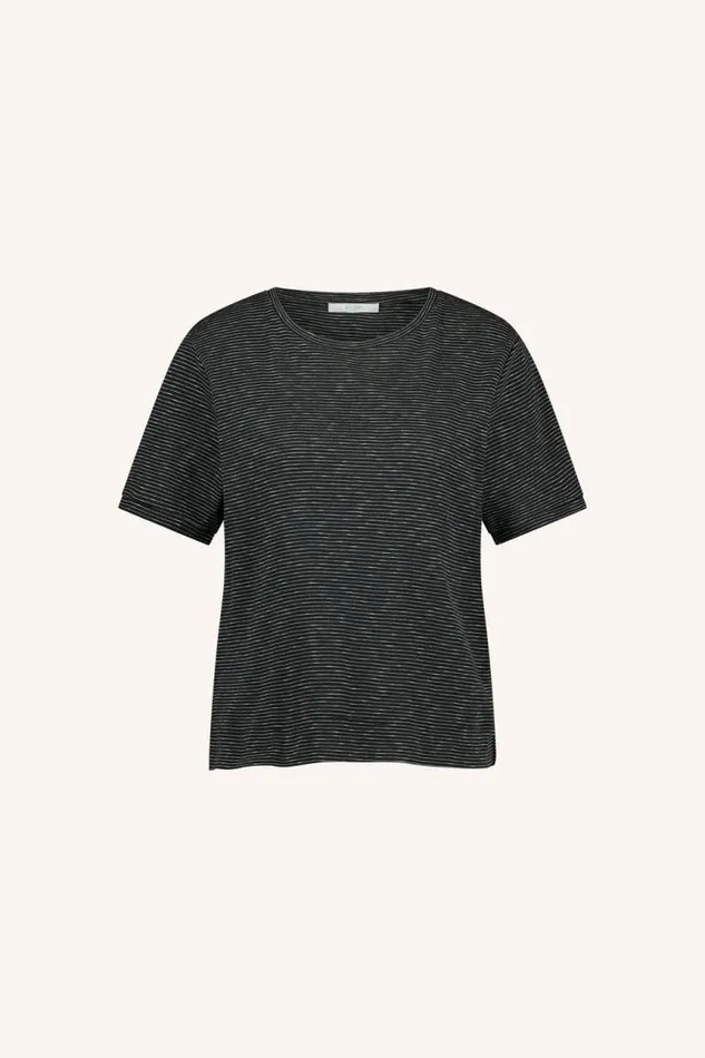 ByBar Tops and Shirts Vrouwelijk Hope Thin Stripe Top Jet Black ByBar Tops and Shirts Vrouwelijk Hope Thin Stripe Top Jet Black