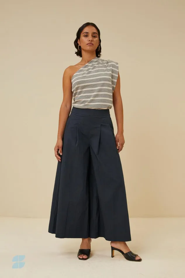 ByBar Tops and Shirts Vrouwelijk Tyle Nautic Stripe Top Midnight