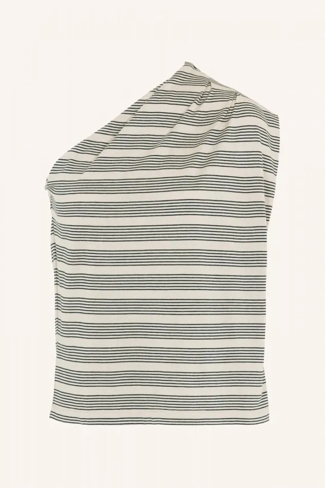 ByBar Tops and Shirts Vrouwelijk Tyle Nautic Stripe Top Midnight