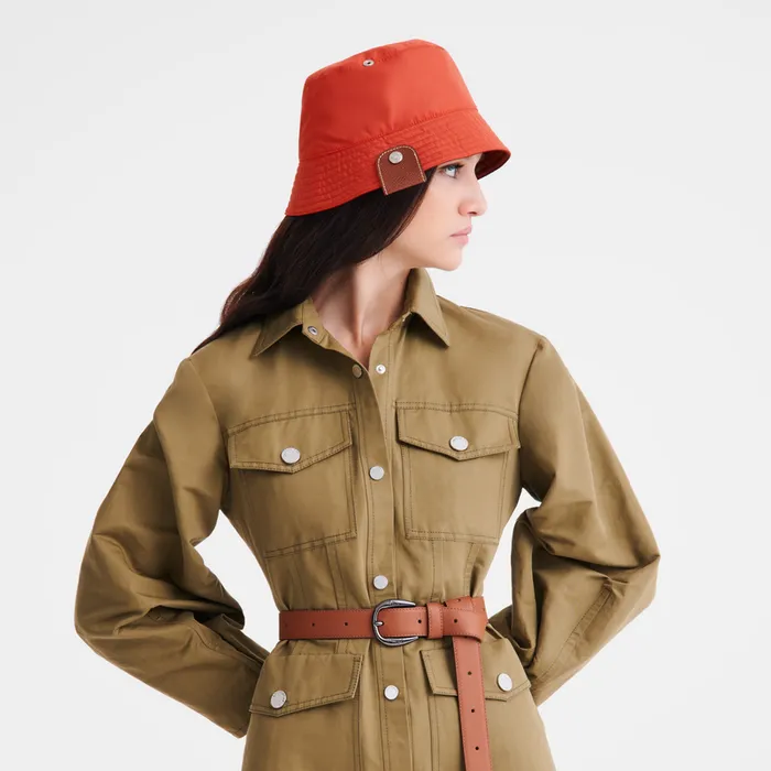 Caps and hats Longchamp Women Reversible bucket hat ChestnutTomato