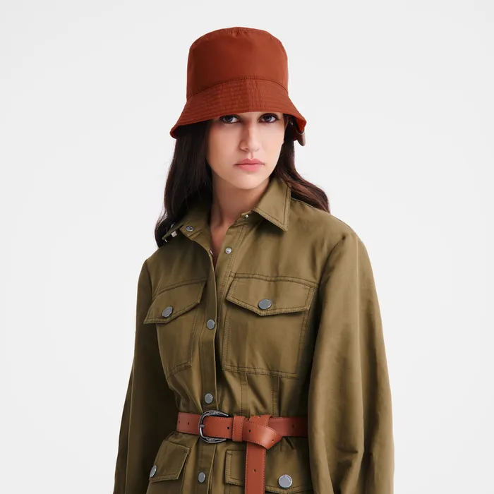 Caps and hats Longchamp Women Reversible bucket hat ChestnutTomato