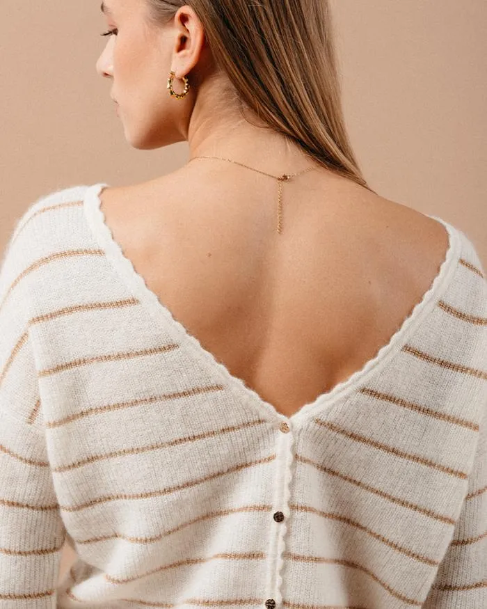 CARDIGAN ECRU MADISSON Shop Grace and Mila Cardigans
