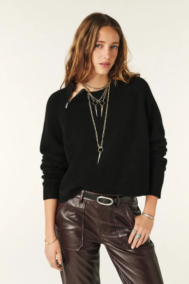 Cashmere Sweater Corvy Red Women Baandsh Sweaters and Cardigans