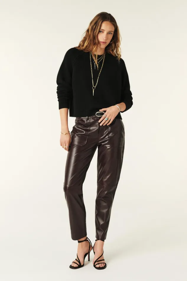 Cashmere Sweater Corvy Red Women Baandsh Sweaters and Cardigans