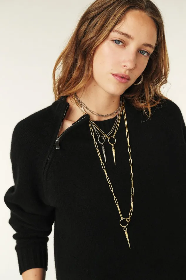 Cashmere Sweater Corvy Red Women Baandsh Sweaters and Cardigans