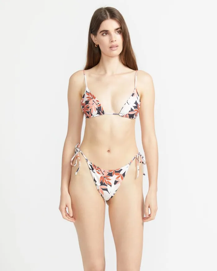 Check Mate Full Bikini Bottom 8211 Electric Coral Womens Volcom Bikinis