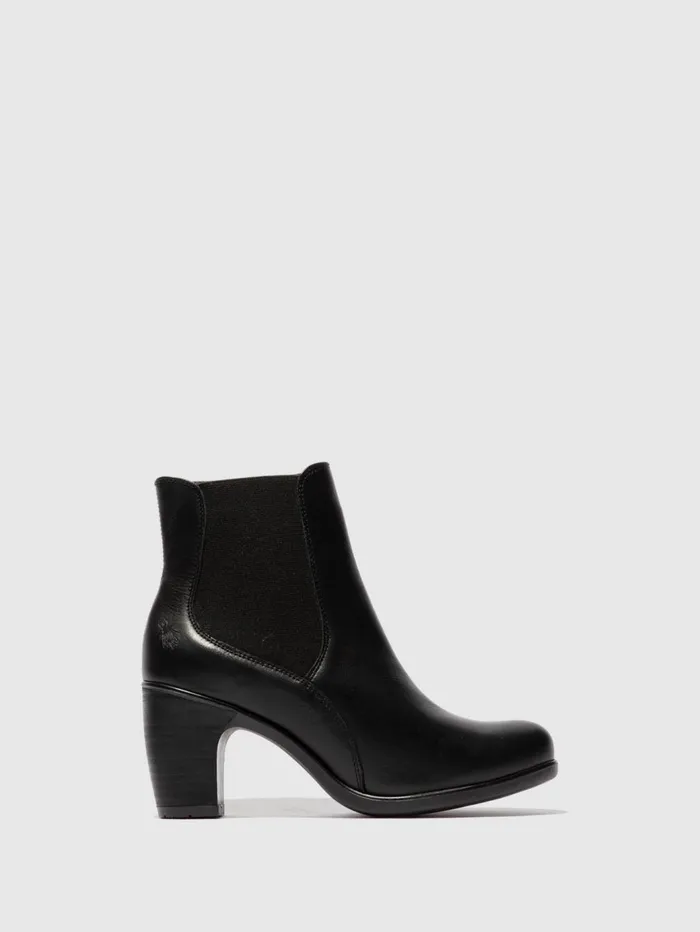 Chelsea Ankle Boots KOLL148FLY BLACK Women Fly London Ankle Boots