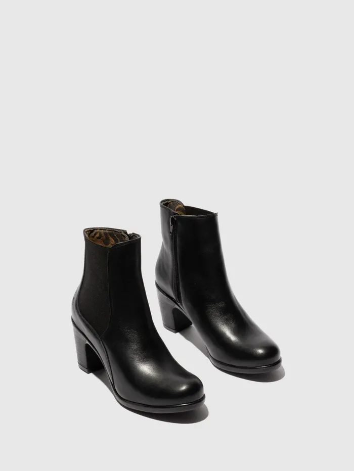 Chelsea Ankle Boots KOLL148FLY BLACK Women Fly London Ankle Boots