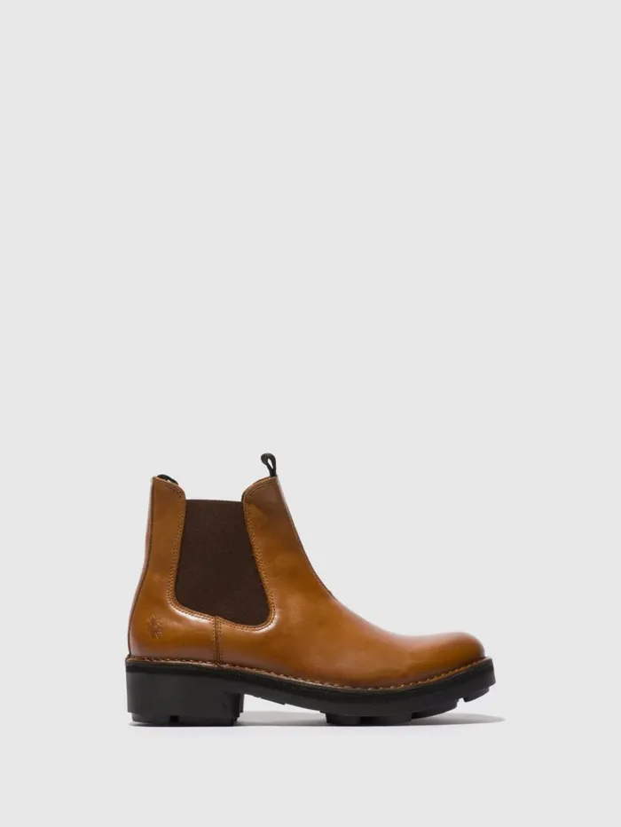 Chelsea Ankle Boots NOLL127FLY MID BROWN Men Fly London Ankle Boots