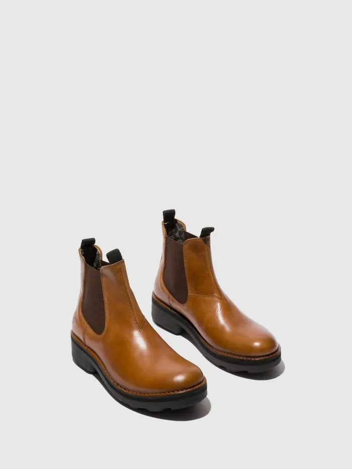 Chelsea Ankle Boots NOLL127FLY MID BROWN Men Fly London Ankle Boots