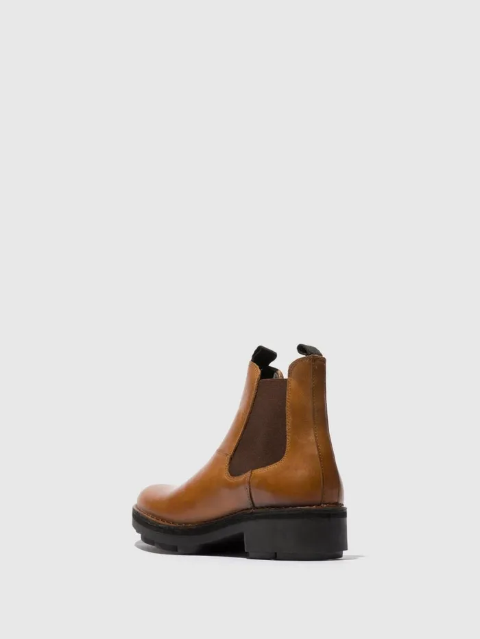 Chelsea Ankle Boots NOLL127FLY MID BROWN Men Fly London Ankle Boots
