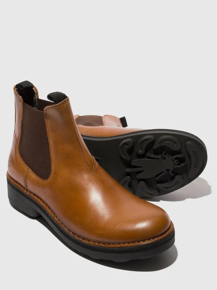 Chelsea Ankle Boots NOLL127FLY MID BROWN Men Fly London Ankle Boots