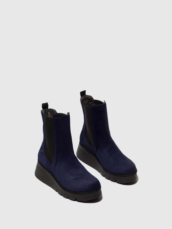 Chelsea Ankle Boots PATY405FLY NAVY Women Fly London Ankle Boots