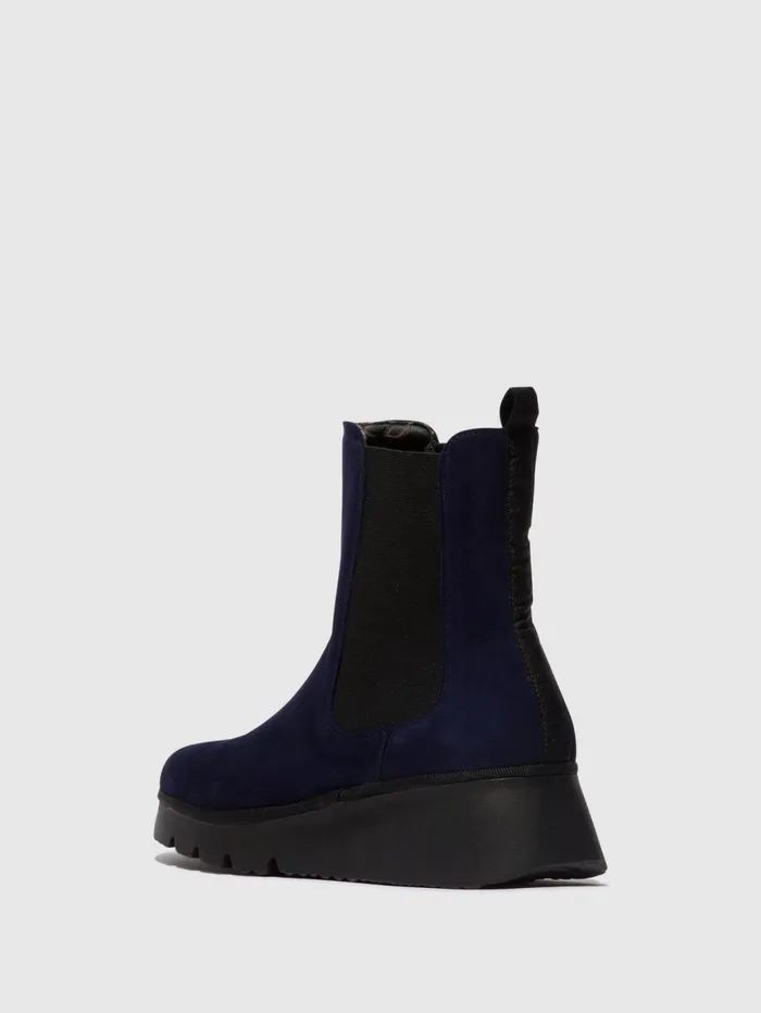 Chelsea Ankle Boots PATY405FLY NAVY Women Fly London Ankle Boots