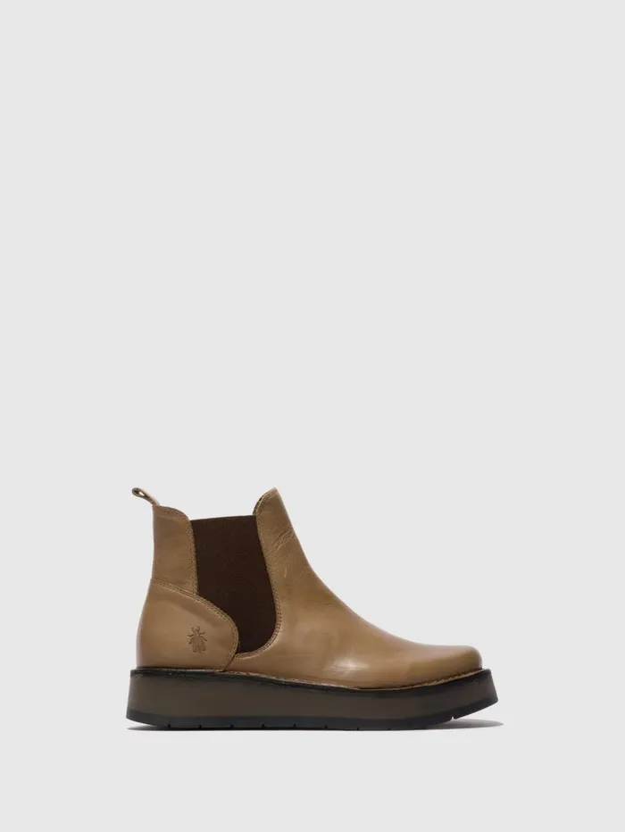 Chelsea Ankle Boots RAWI131FLY TAUPE Women Fly London Ankle Boots