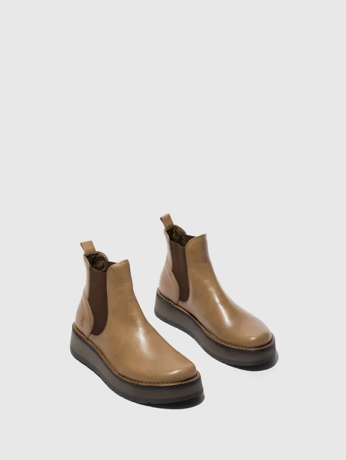 Chelsea Ankle Boots RAWI131FLY TAUPE Women Fly London Ankle Boots