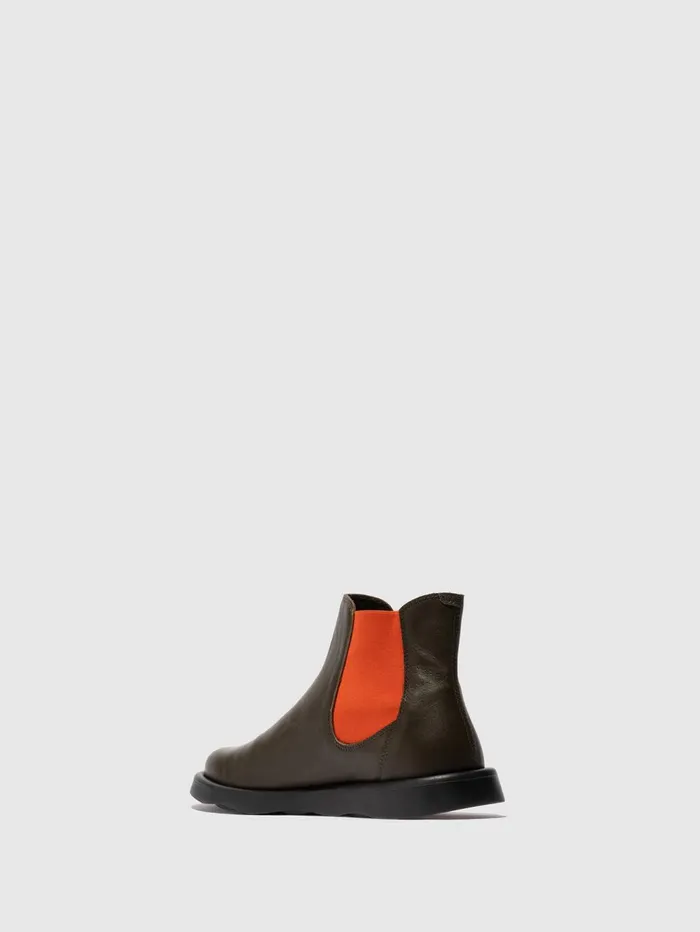 Chelsea Ankle Boots TICH099FLY MILITARY Women Fly London Ankle Boots