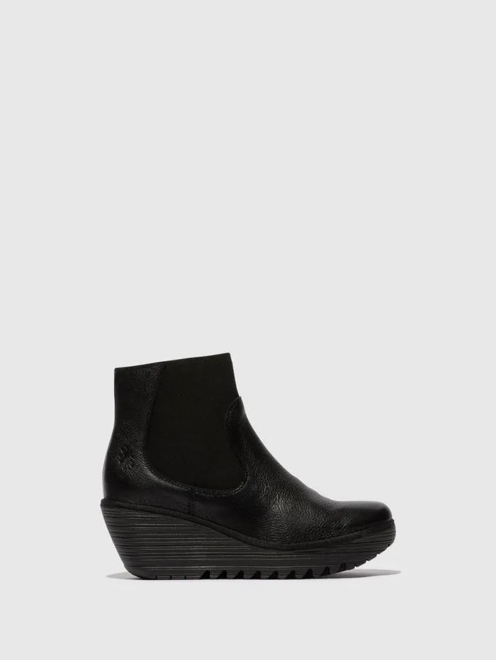 Chelsea Ankle Boots YADE398FLY BLACK Women Fly London Ankle Boots