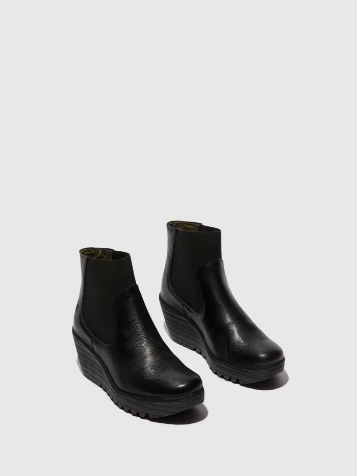 Chelsea Ankle Boots YADE398FLY BLACK Women Fly London Ankle Boots