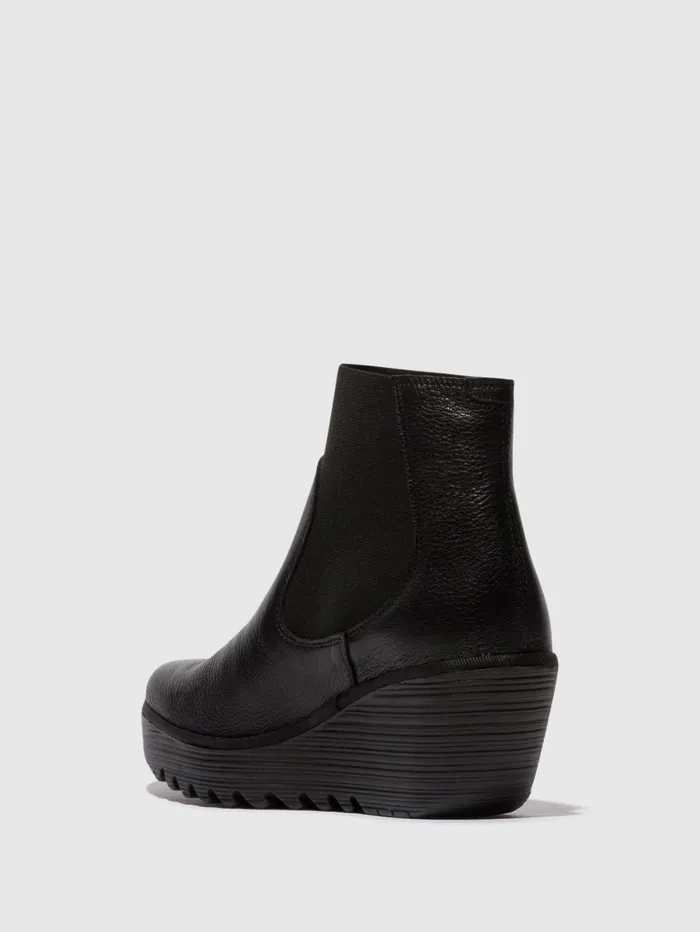 Chelsea Ankle Boots YADE398FLY BLACK Women Fly London Ankle Boots