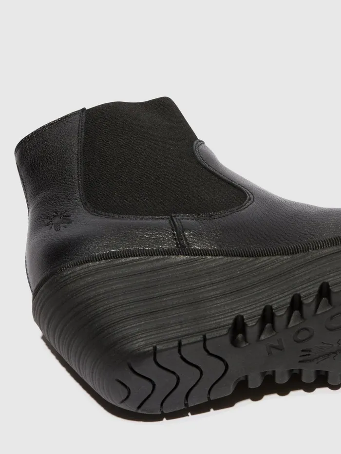 Chelsea Ankle Boots YADE398FLY BLACK Women Fly London Ankle Boots