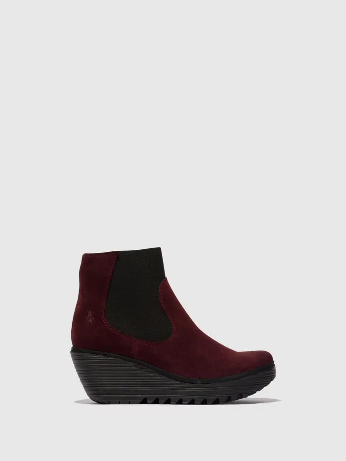 Chelsea Ankle Boots YADE398FLY OIL SUEDE WINE Women Fly London Ankle Boots