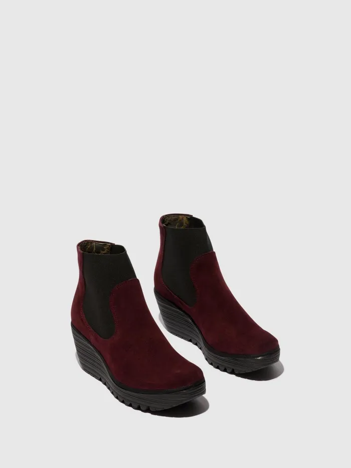 Chelsea Ankle Boots YADE398FLY OIL SUEDE WINE Women Fly London Ankle Boots