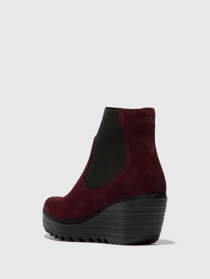 Chelsea Ankle Boots YADE398FLY OIL SUEDE WINE Women Fly London Ankle Boots