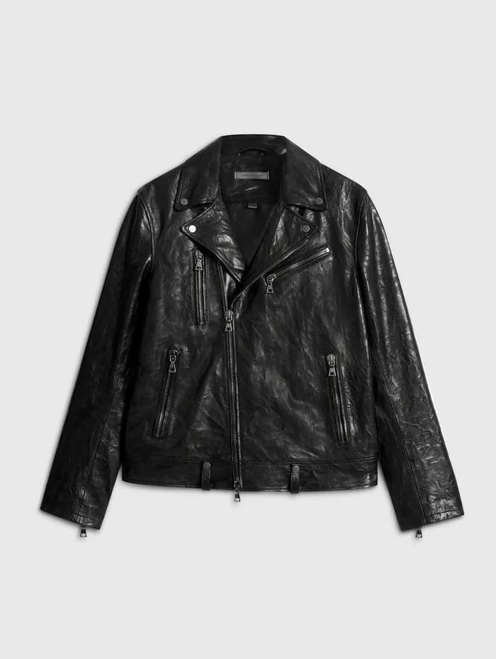 CHELSEA BIKER JACKET Black Men John Varvatos Coats And Jackets