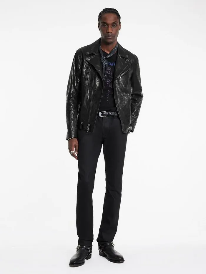 CHELSEA BIKER JACKET Black Men John Varvatos Coats And Jackets